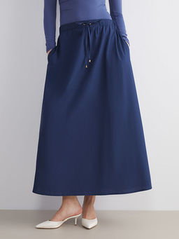 Beli Lastikli Poplin A Kesim Etek