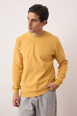 Lacivert Regular/Normal Kesim Polar Bisiklet Yaka Sweatshirt/Pijama Ustu TMNAW26SW00033