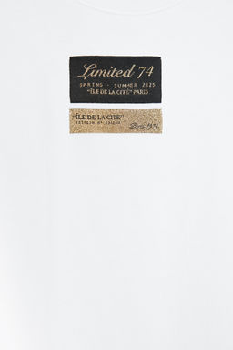 SHORT SLEEVE T-SHIRT WITH LABEL - Zara фото 8