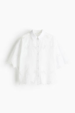 Camisa con bordado ingl?s