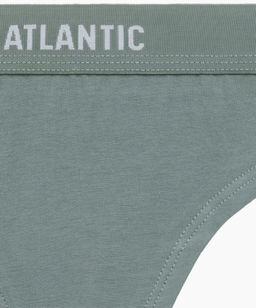 ATLANTIC 3CLP-013 Трусы стринги String - набор 3 шт. бежевый + розовый + зеленый  фото 6