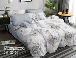 Постельное белье - Сатин Патриция 2-спальный с Евро простыней (молния)