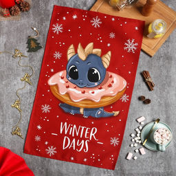 Полотенце Этель Winter days 40х73 см, 100% хлопок, саржа 190 г/м2