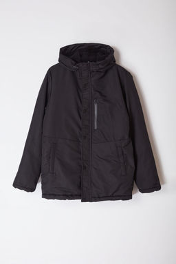 TRENDYOL MAN Siyah Regular Fit K?sl?k Parka Ruzgarl?k Mont TMNAW25MO00032 - Trendyolmilla фото 7