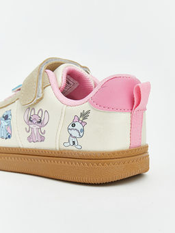 Stitch Bask?l? K?z ?ocuk Spor Ayakkab?