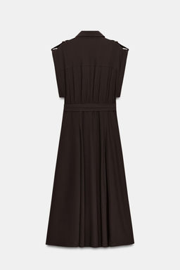 MIDI DRESS WITH BELT - Zara фото 17
