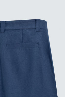 PANTAL?N WIDE FIT PLIEGUES / Azul - Zara фото 10