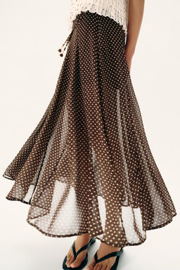 POLKA DOT MIDI SKIRT - Zara фото 2