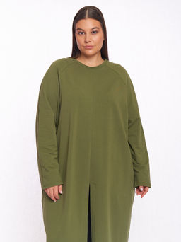 Платье с разрезом спереди PP57102GRN30 - Артесса фото 12