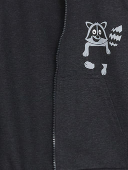 Kap??onlu Erkek ?ocuk Fermuarl? Sweatshirt - Waikiki фото 2