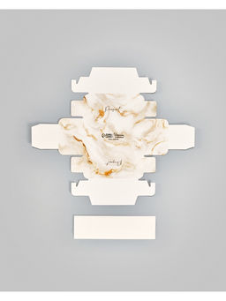 Цена за 5 шт. Коробка для 2 конфет с ячейками «Мрамор», 10×6×3 см