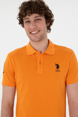 Erkek Slim Fit Polo Yaka Turuncu Basic Ti__rt Sepette S_rpriz _ndirim - U.s. polo assn фото 3