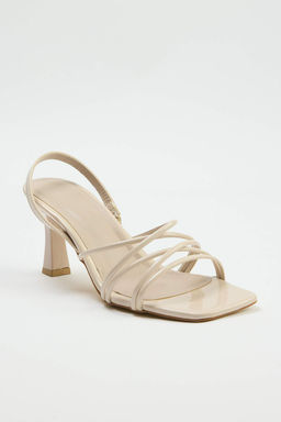 Trendyol Shoes Gumus Metalik Bilekten Baglamal? Ince Topuklu Kare Burun Kad?n Topuklu Sandalet TAKSS25TO00003 - Trendyolmilla фото 21