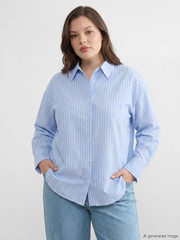 ?izgili Kad?n Oxford G?mlek