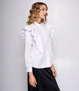 Рубашка #ОБШ1593, белый - Dommod фото 2