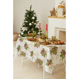 Скатерть новогодняя Доляна Шишкин лес 110*145 см, 100% п/э  фото 11