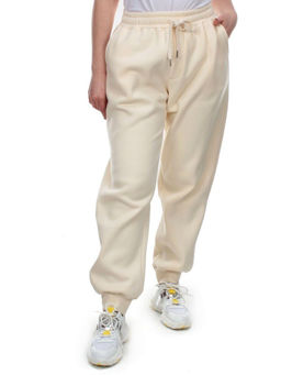 M075 BEIGE Брюки спортивные женские на флисе (100% хлопок) 7986 - Fashion фото 7