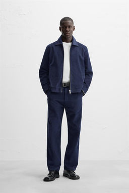 REGULAR FIT LYOCELL/COTTON TROUSERS