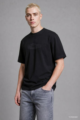 Boxy Fit Bask_l_ Ti__rt