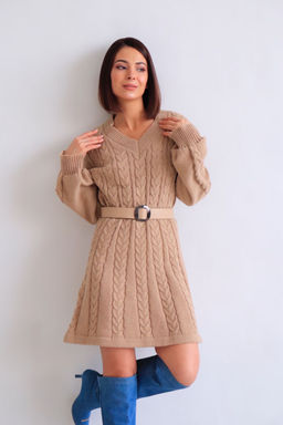 Martichelli Платье вязаное бежевое  фото 7