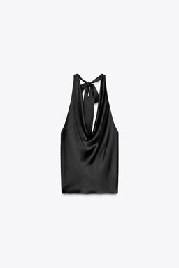 SATIN HALTER TOP - Zara фото 11
