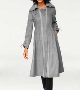 Пальто, светло-серое