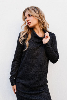 Платье AMORI 9788 черный графит  фото 2