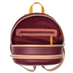 Итальянский женский кожаный рюкзак DuDu Bags серии Favignana | бордово-розовый - Dudubags фото 4