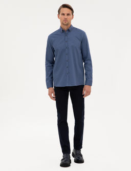 _ndigo Regular Fit Uzun Kollu G_mlek - Pierre cardin фото 4