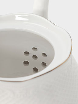 Чайник заварочный WY Empire, 1 л, фарфор, белый