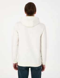 Beyaz 2 _plik Regular Fit __i Polarl_ Kap__onlu Basic Sweatshirt - Pierre cardin фото 5