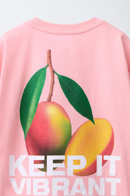 CAMISETA ESTAMPADO / Rosa / Blanco