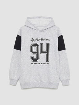 Playstation Bask?l? Erkek ?ocuk Kal?n Sweatshirt