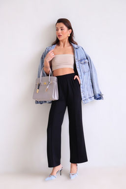 Брюки базовые чёрные - Martichelli фото 50