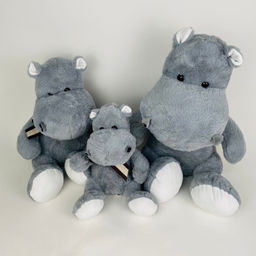 Мягкая игрушка Бегемот с бантиком 40 см (арт. 6431)