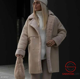 Дубленка с барашком женская