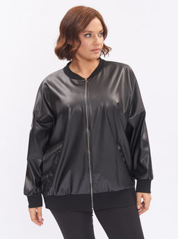 Бомбер из эко-кожи ZGA00409BLS01