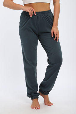 Брюки женские из кулирки на резинке серый