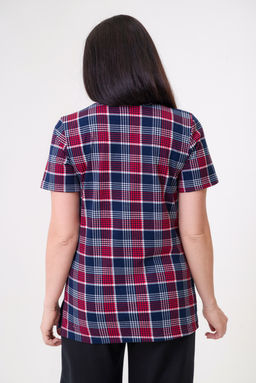 Туника женская из кулирки Наина красный макси - Амадэль фото 10