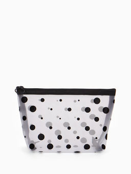 Косметичка дор Горох, сетка 17*6,5*13,5, отд на молнии, белый