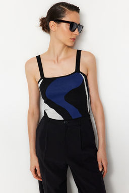 Saks Desenli 2li Bluz-H?rka Triko H?rka TWOAW23HI00223