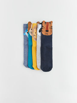 Desenli Erkek ?ocuk Soket ?orap 5li - Waikiki фото 2