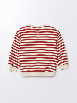 Bisiklet Yaka ?izgili K?z Bebek Sweatshirt ve Tayt 2li Tak?m - Waikiki фото 3