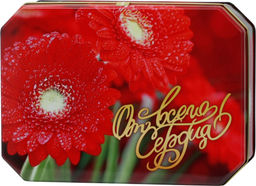 Черный дракон. 8 марта. Шкатулка Герберы 80 гр. жест.банка