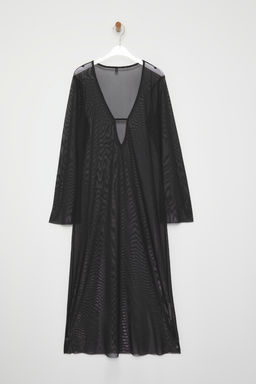 Trendyolmilla Leopar Desenli Oversize Maxi Dokuma Plaj Elbise TBESS25EL00116 фото 13