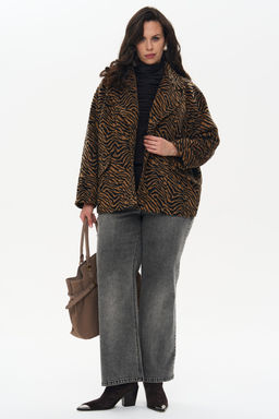 Пальто Флирт бежево-черный - Intikoma фото 8