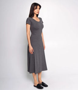 Платье #КТ8858, серый