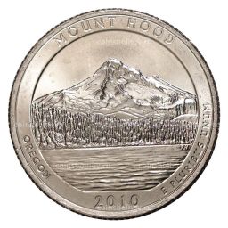 25 центов 2010 года D №5 Национальный лес Маунд Худ