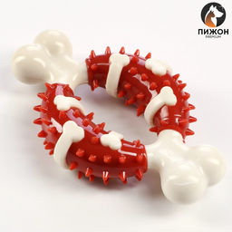 Игрушка для собак Кость Пижон Premium, 12,5 см, TPR+нейлон