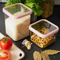 Банка для сыпучих продуктов пластмассовая Cubbo Light 0,6л, 11х11х8см (Россия) - Домашняя мода фото 4